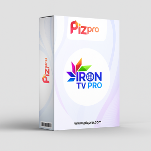 Abonnement IRON TV PRO 12 MOIS sur PizPro - application de streaming stable et rapide.